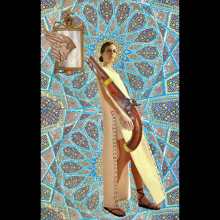 Womanhood collage by Narges Valibeigi