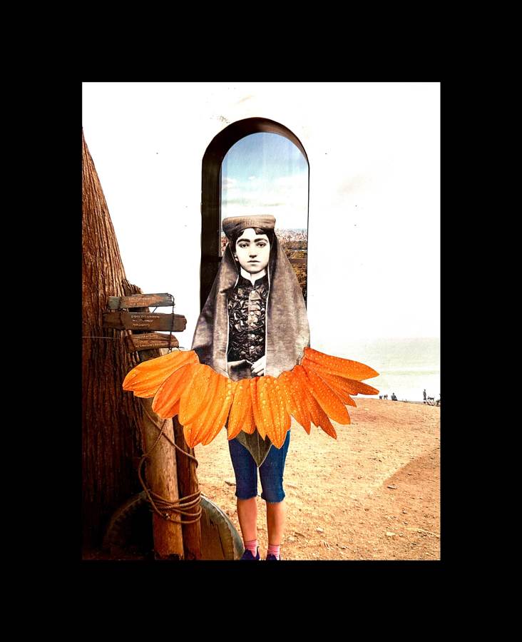 Womanhood collage by Narges Valibeigi