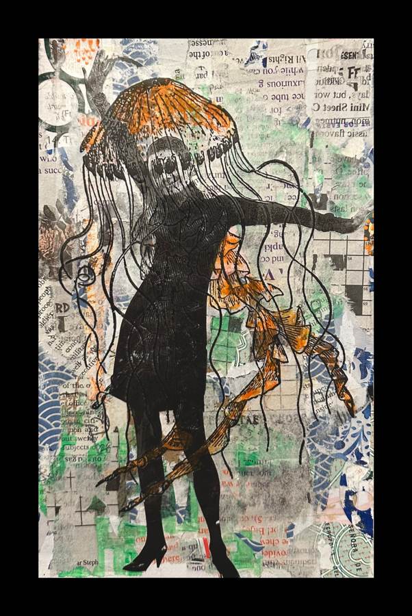 Womanhood collage by Narges Valibeigi