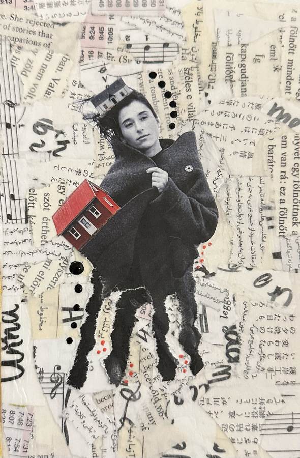 Losing the Roots collage by Narges Valibeigi