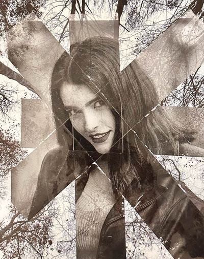 Womanhood collage by Narges Valibeigi