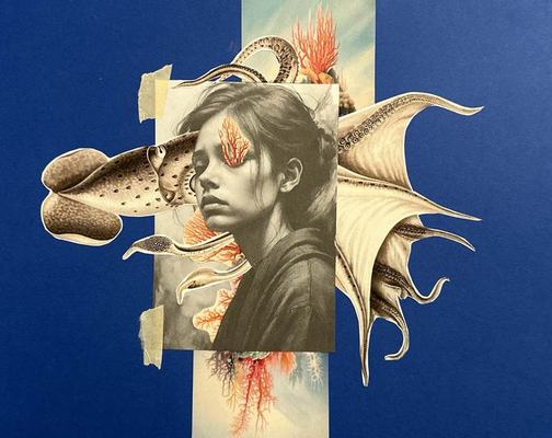 Womanhood collage by Narges Valibeigi