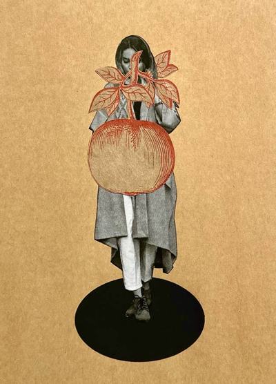 Womanhood collage by Narges Valibeigi