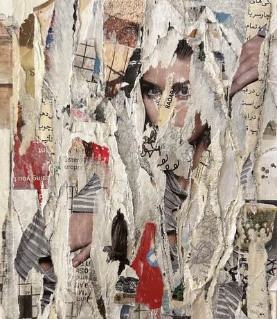 Womanhood collage by Narges Valibeigi