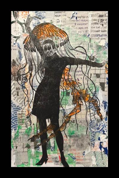 Womanhood collage by Narges Valibeigi